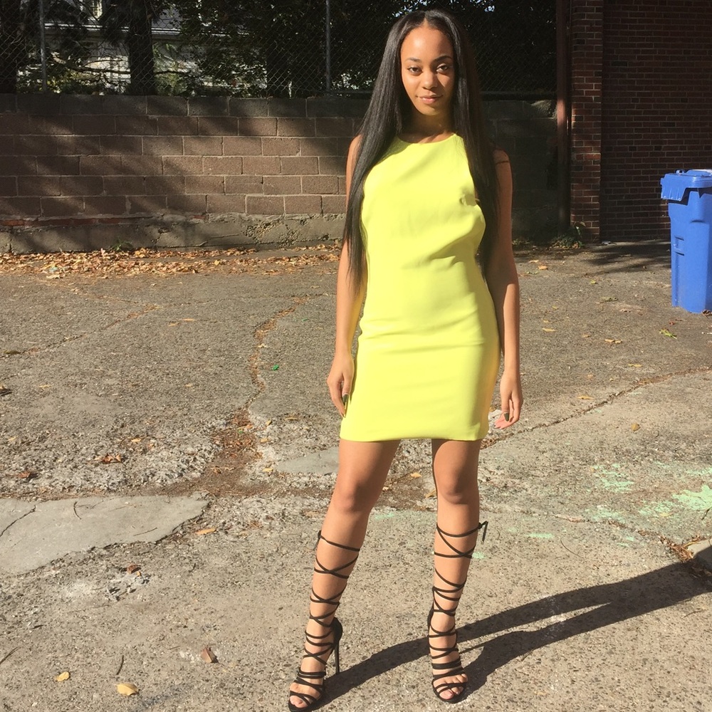 Neon Green Dress